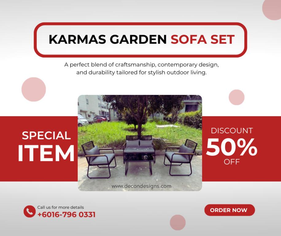 Karmas Backyard Round Dining Table Set in Malaysia - Image 4