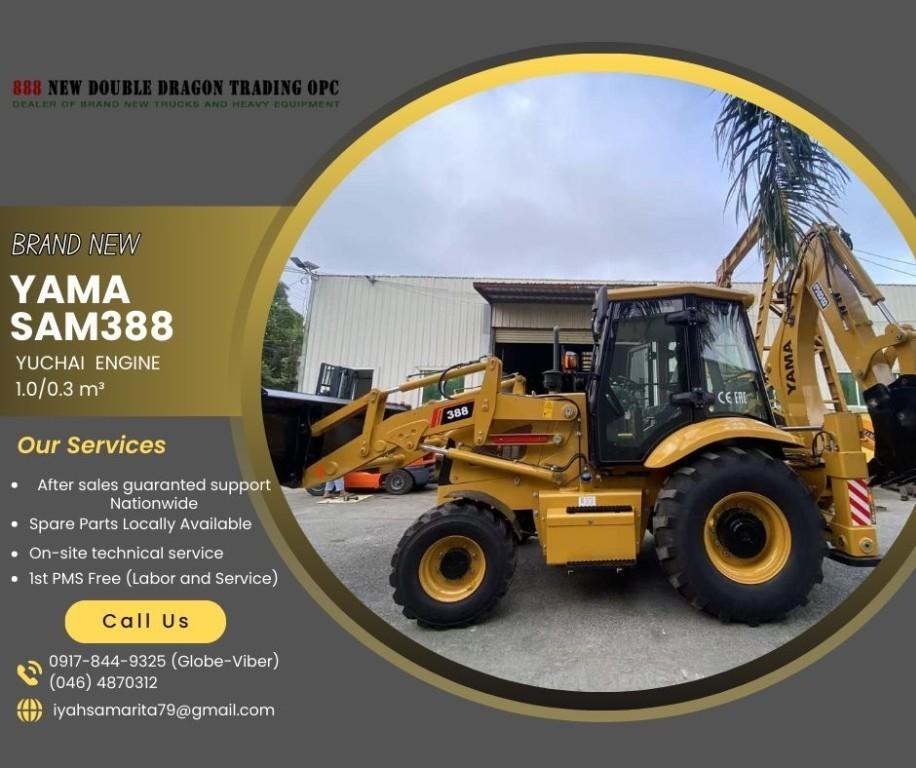 BRANDNEW YAMA SAM388 BACKHOE LOADER 1.0/0.3 m³ in Malabon - Image 1