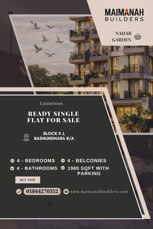 READY SINGLE APARTMENT FOR SALE – Bashundhara R/A (Block- J) in Bangladesh - Image 1