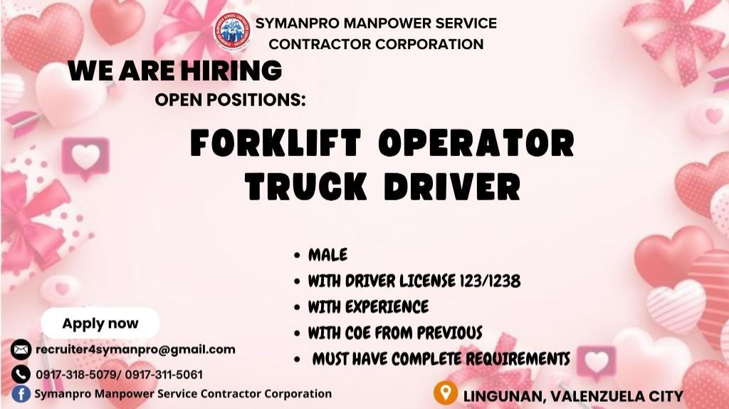 FORKLIFT OPERATOR in Tatalon - Image 1