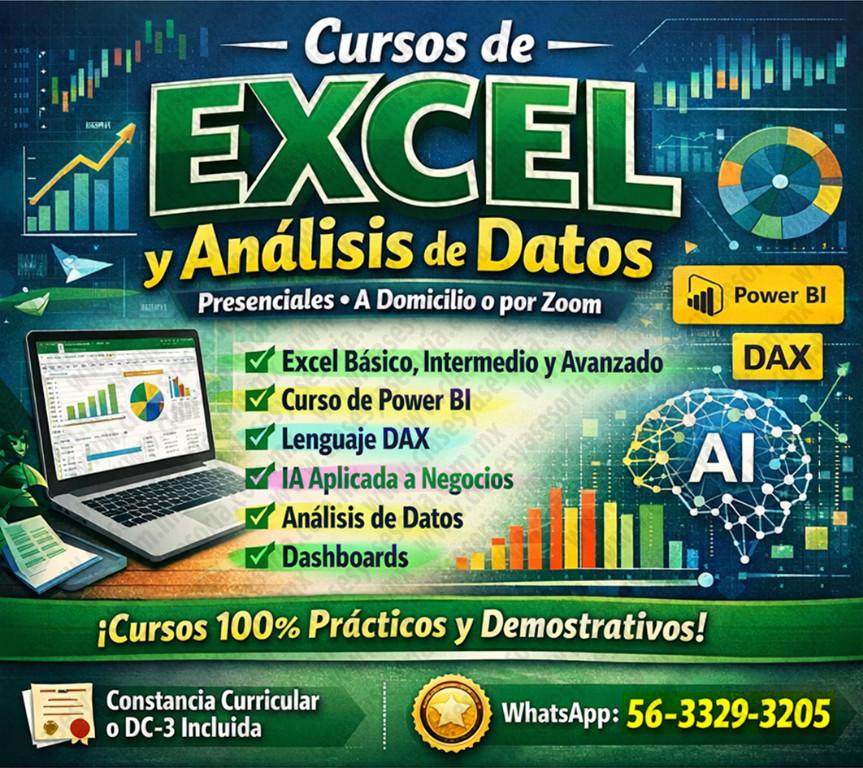 CLASES de EXCEL a DOMICILIO en Santa Catarina - Imagen 5