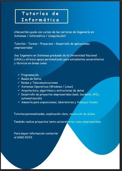 Tutorías de Informática en San José - Imagen 1