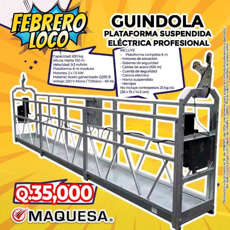 PLATAFORMA SUSPENDIDA ELÉCTRICA PROFESIONAL (GUÍNDOLA) en Cobán - Imagen 1