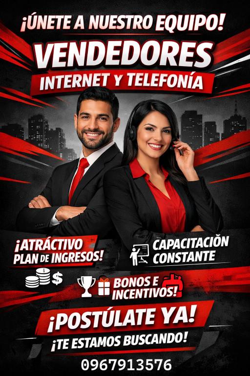 VENDEDOR DE INTERNET Y TELEFONIA MOVIL en Quito - Imagen 1