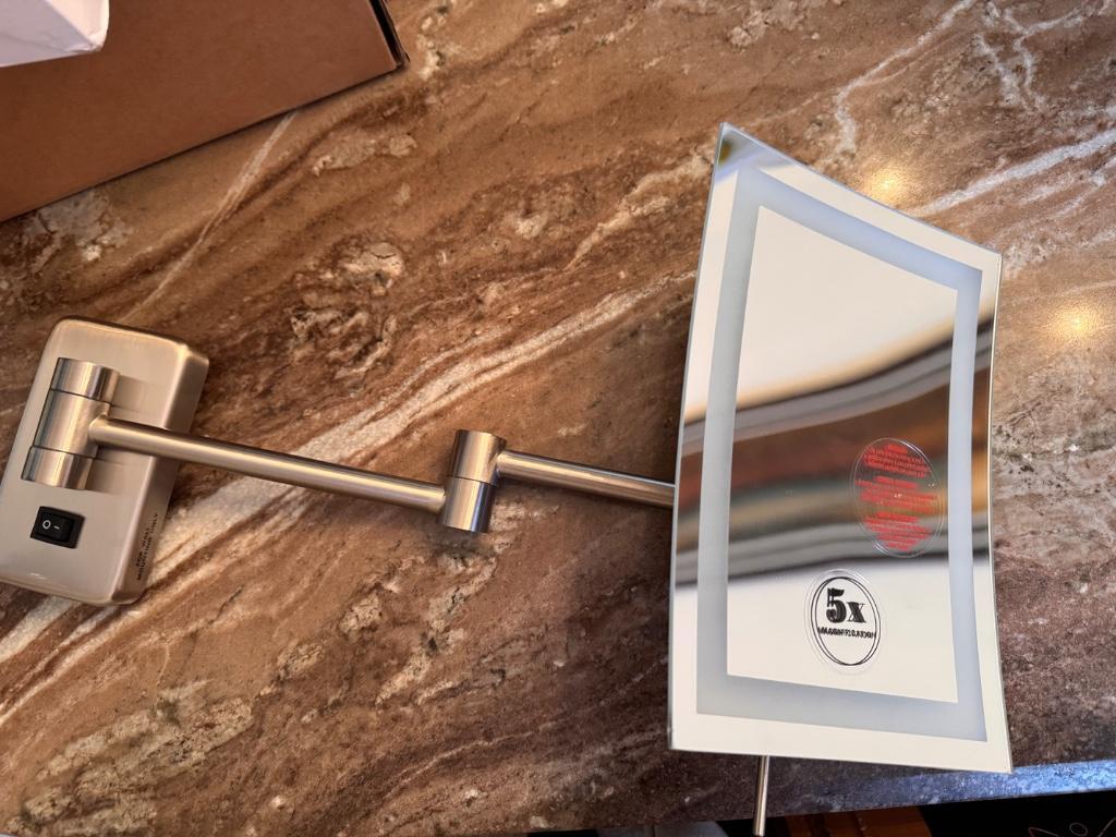 JERDON Rectangular Wall Mount Makeup Mirror - Direct Wire Makeup in Pittsburgh - Image 3