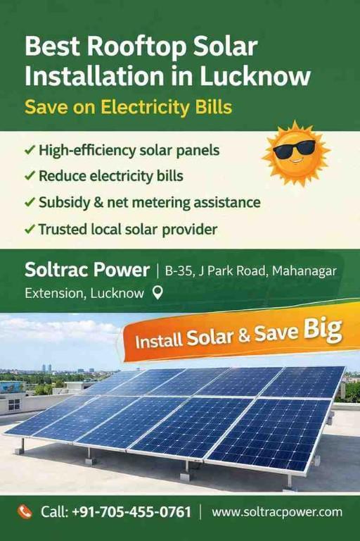 Solar Panel Installation Services – Soltrac Power in Lucknow - Image 1