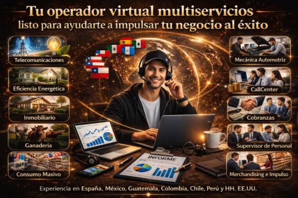 OPERADOR VIRTUAL PROFESIONAL DISPONIBLE en Colombia - Imagen 1