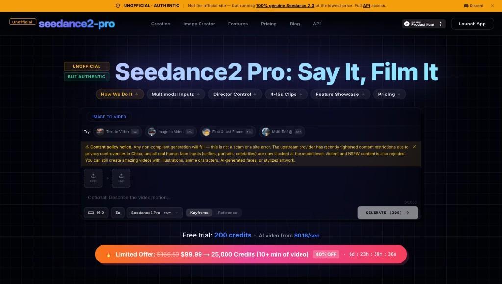 Seedance2 Pro AI Video Generator in India - Image 2