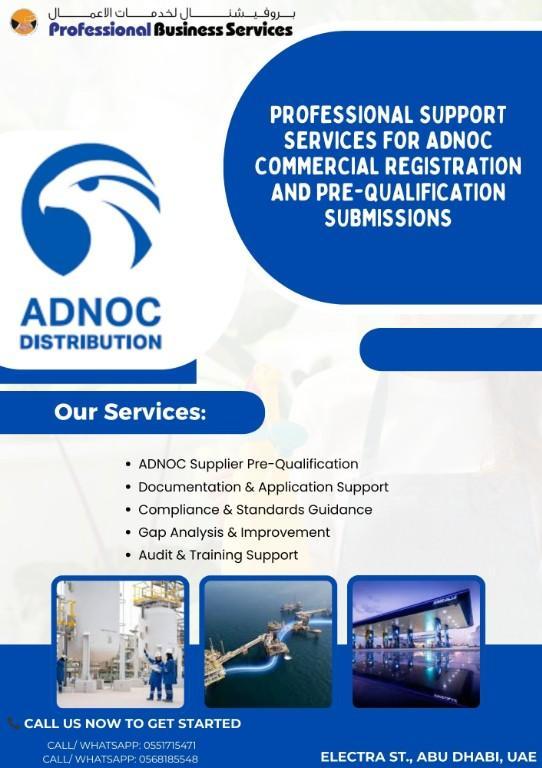 Expert consultancy for ADNOC commercial registration in Abu Dhabi - Image 1