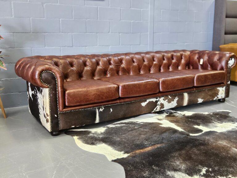 BESPOKE LEATHER SOFA – HANDMADE in Cape Town - Image 1