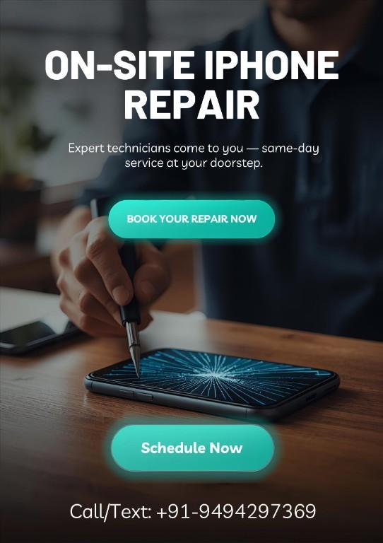 Fast & Reliable iPhone Repair Service Call +91-9494297369 in India - Image 1
