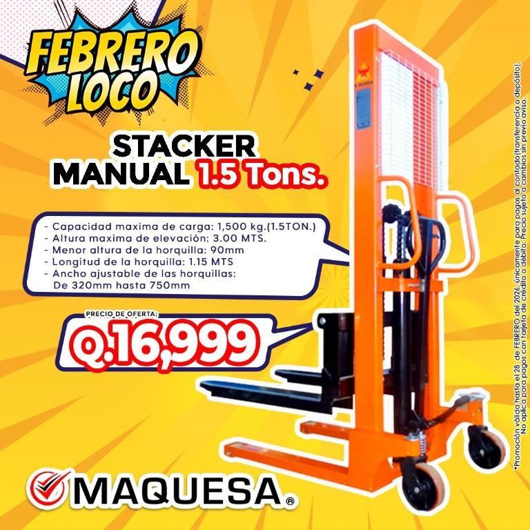 STACKER MANUAL 1.5 TON. LAS MEJORES PROMOS en Guatemala - Imagen 1