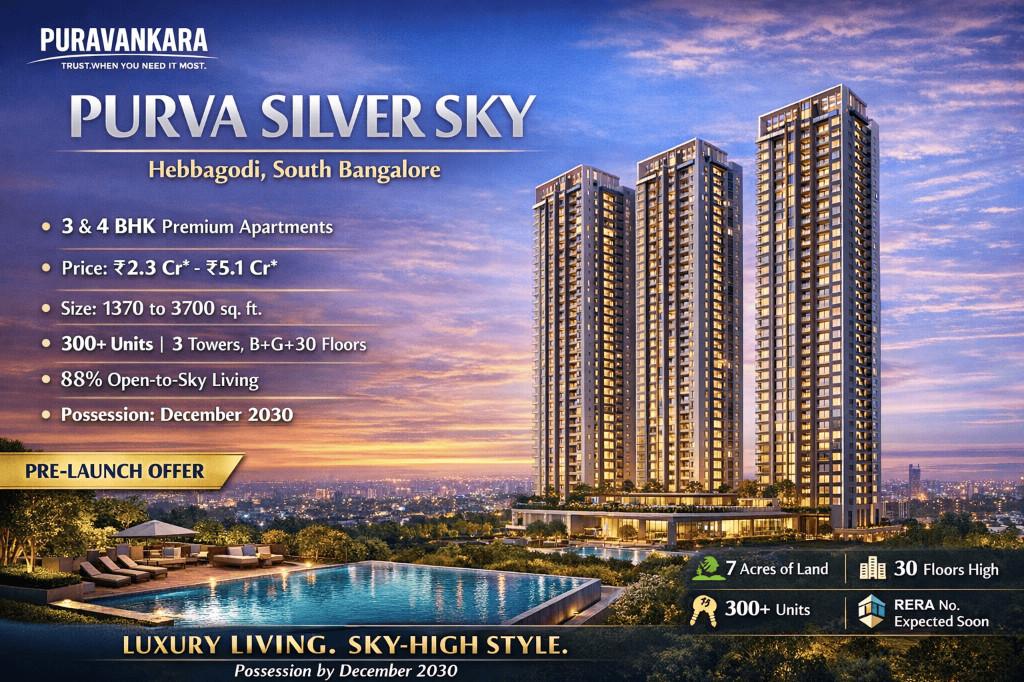 Purva Upcoming High-Rise Residential Project Near Electronic Cit in Bommasandra Industrial Area - Image 1