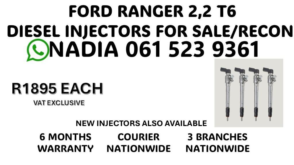 DIESEL INJECTORS FOR FORD RANGER 2.2 T6 FOR SALE in Ladysmith - Image 1