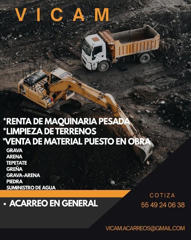 VICAM ACARREOS Y RENTA DE MAQUINARIA PESADA en Metepec - Imagen 2