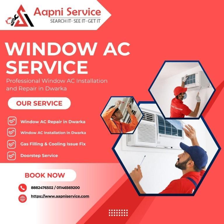 AC Installation(Window ) With Skirting Material in Daryaganj - Image 1