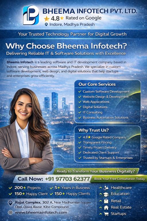 Bheema Infotech Pvt.Ltd. | Web & Mobile App Development in Indore - Image 1