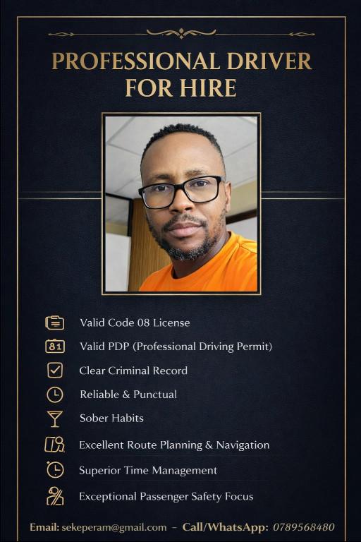 Professional Driver in Tembisa - Image 1
