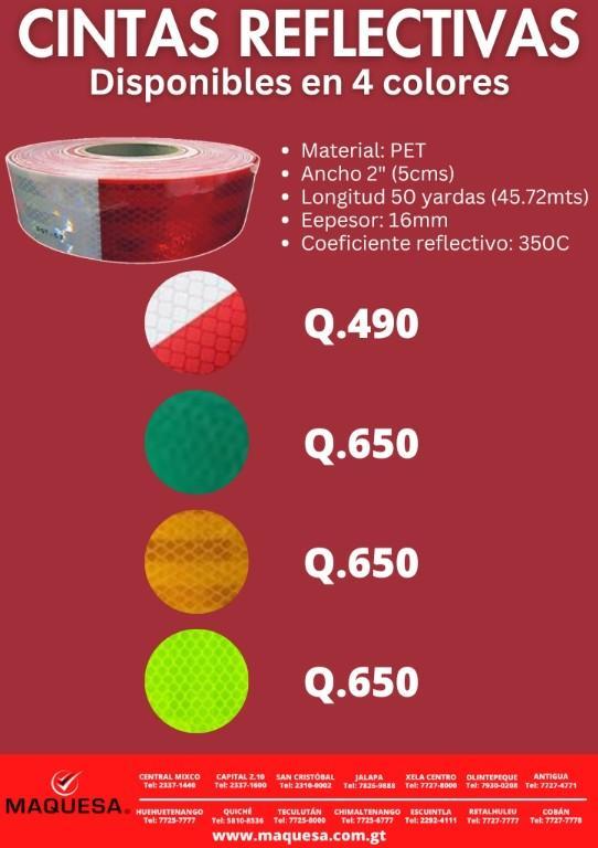 CINTAS REFLECTIVAS MAQUESA 02 en Guatemala - Imagen 1