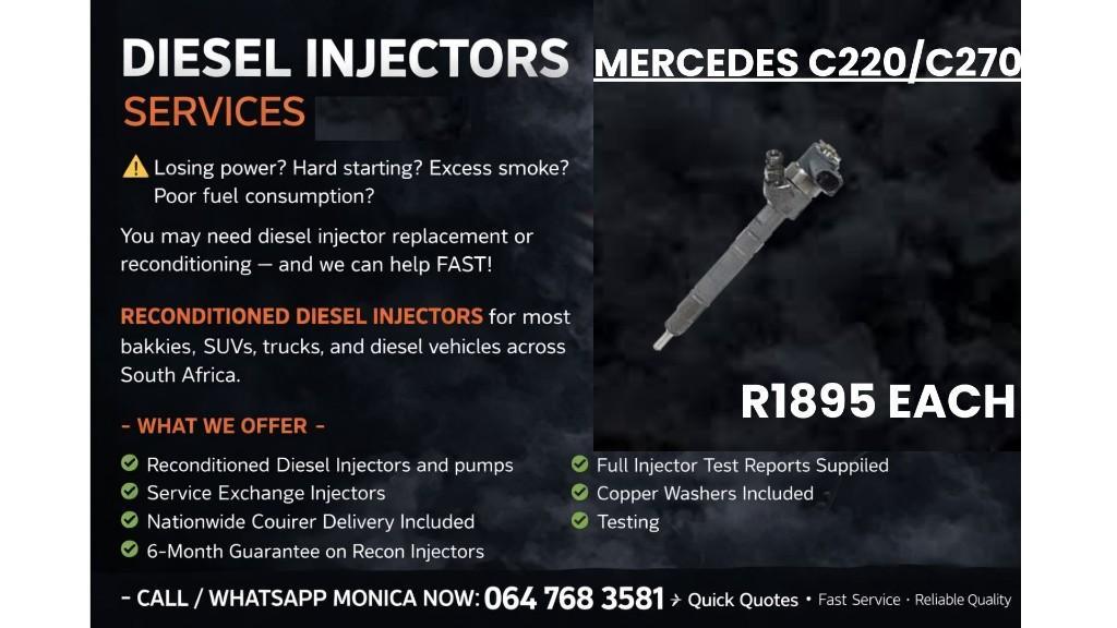MERCEDES C220 BOSCH Diesel Injector Service Exchange in South Africa - Image 1