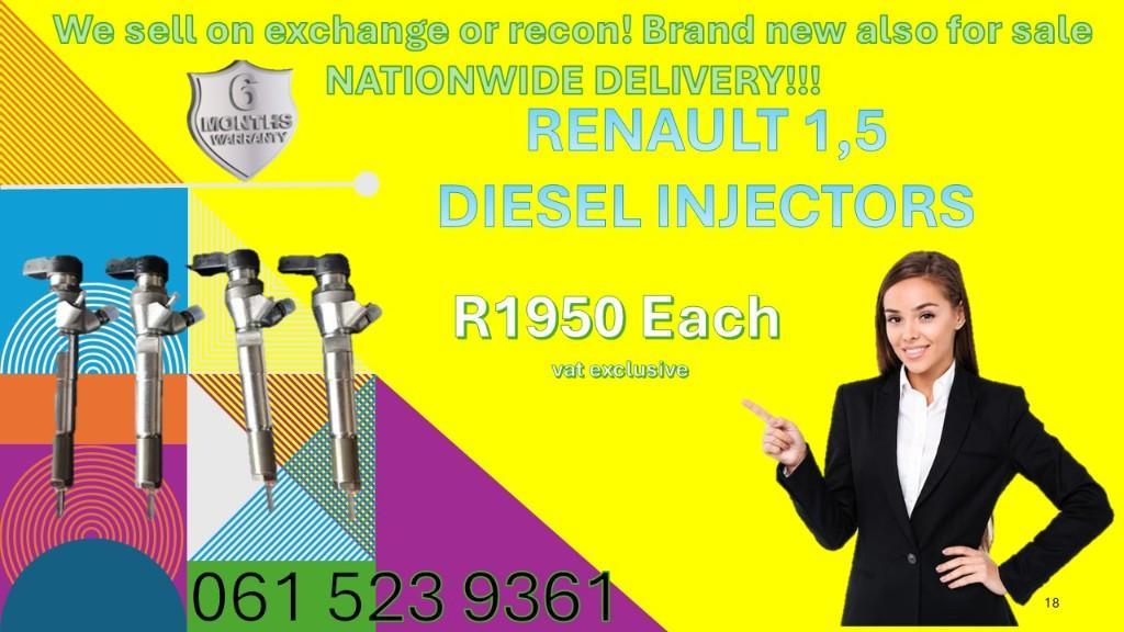 DIESEL INJECTORS FOR RENAULT 1.5 FOR SALE - TEST REPORTS in Komatipoort - Image 1