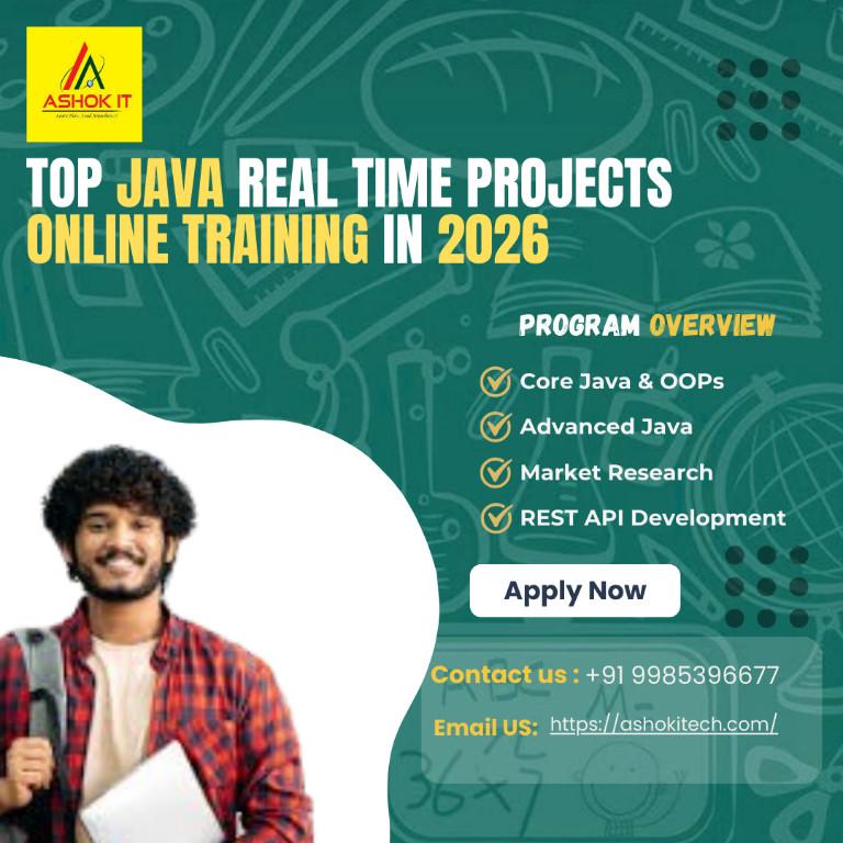 Top Java Real-Time Projects Online Training in 2026. in India - Image 1