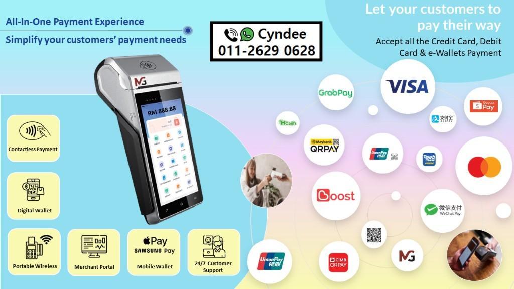 Go Wireless Go Cashless Go Smarter All-In-One Payment Terminal in Malaysia - Image 1