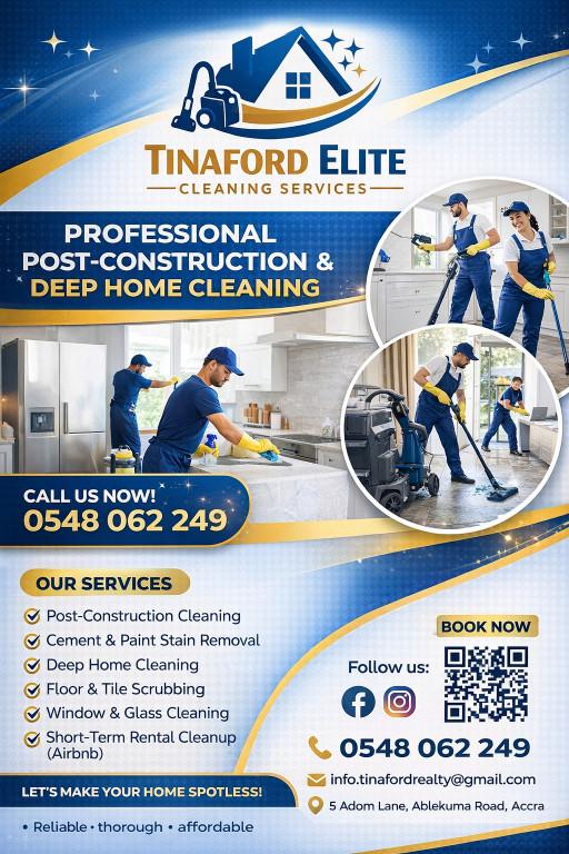 PROFESSIONAL POST - CONSTRUCTION AND DEEP HOME CLEANING in Accra - Image 1