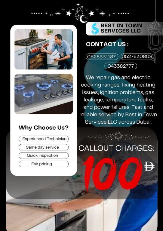 FAST COOKING RANGE REPAIRING SERVICE DUBAI in United Arab Emirates - Image 1