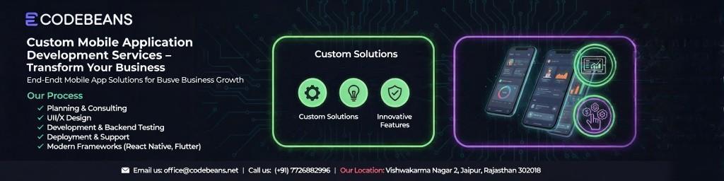 Custom Mobile Application Development Services – Transform in India - Image 1