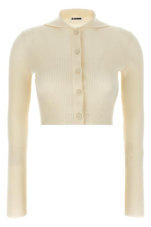 JIL SANDER Ribbed Cardigan in Kitchener - Image 1