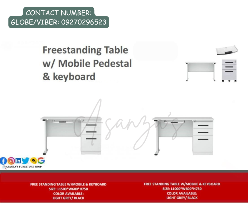 OFFICE FREESTANDING TABLE | HOME & OFFICE FURNITURE SHOP in Philippines - Image 2