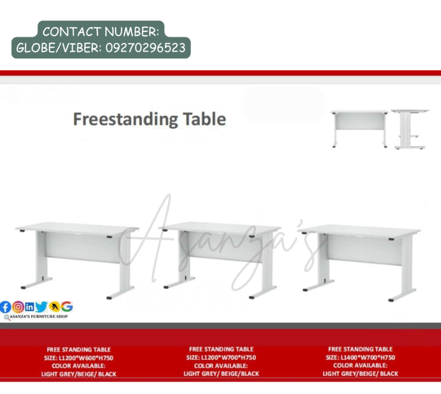 OFFICE FREESTANDING TABLE | HOME & OFFICE FURNITURE SHOP in Philippines - Image 8