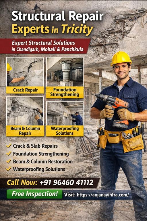 Structural Repair Experts in Tricity in Panchkula - Image 1