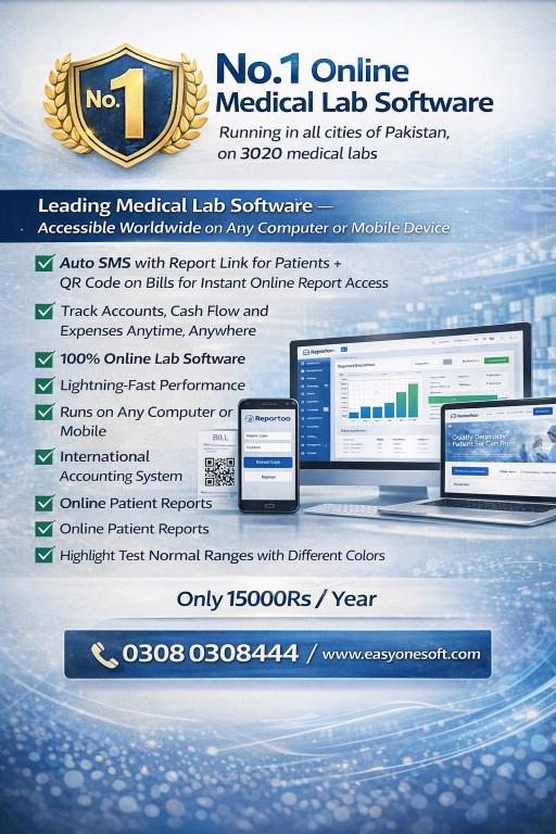 Online Lab 24 ( Complete Medical Lab Online Software ) in Multan - Image 2