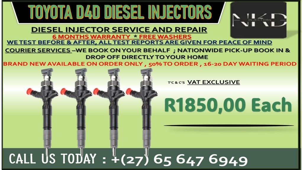 Toyota D4D Diesel Injectors in Umlazi - Image 1