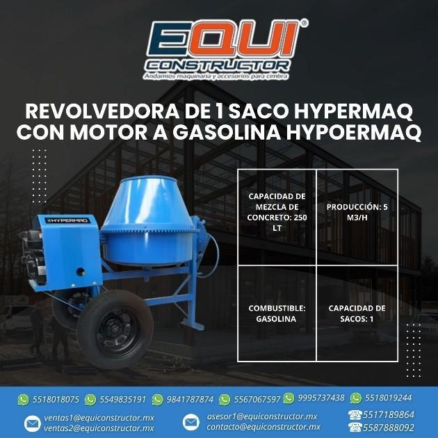 REVOLVEDORA DE 1 SACO CON MOTOR A GASOLINA HYPERMAQ VENTA en Nogales - Imagen 1