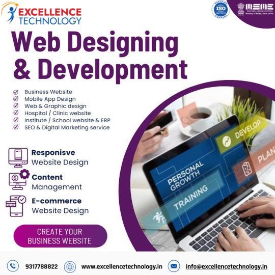Best Web Designing Course in Chandigarh - Excellence Technology in Mohali - Image 1