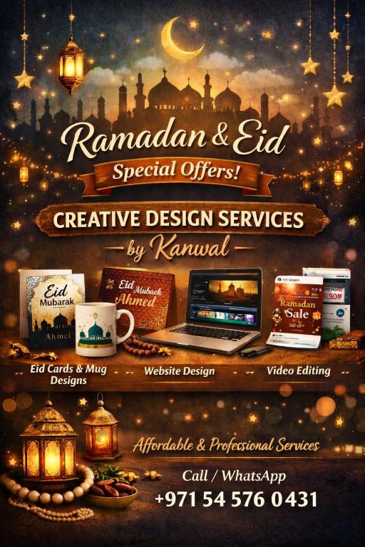Web Computer Services Graphic Designer CV Expert | Eid Cards in United Arab Emirates - Image 1