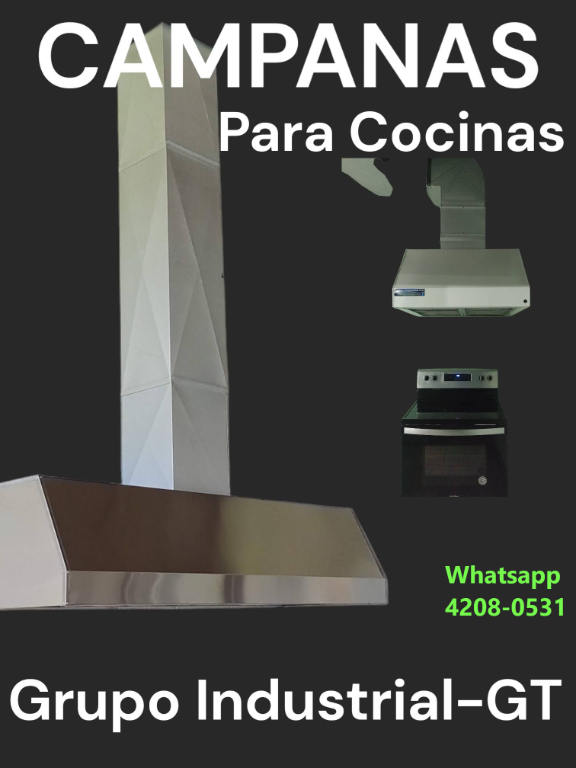 EXTRACTORES PARA COCINAS DE CASAS, RESTAURANTES, APARTAMENTOS en Chinautla - Imagen 3