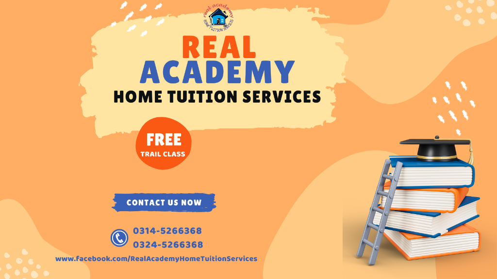 Call for One-on-One Tutoring - Real Academy in Pakistan - Image 1