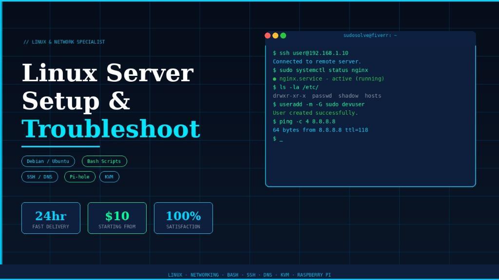 Linux Server Setup, Network Help & PC Troubleshooting in United States - Image 1