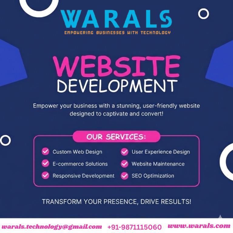 Warals website development service in India - Image 2