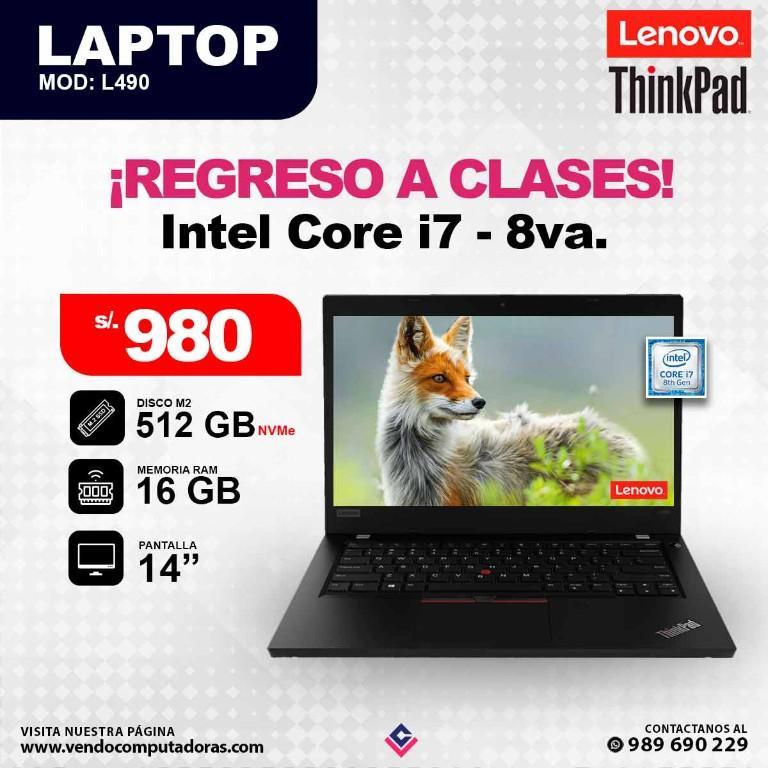 Laptop Intel Core i7 - 8va. Generacion en Lima - Imagen 1