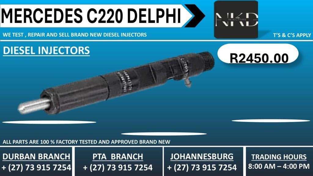 Mercedes C220 Delphi Diesel Injectors in Durban - Image 1