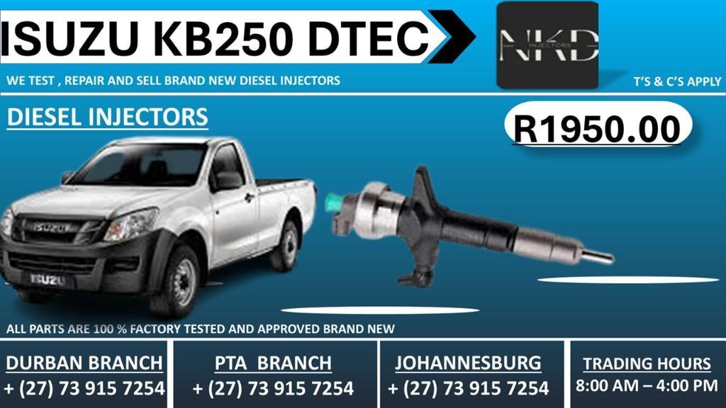 Isuzu KB250 DTEC Diesel Injectors in Durban - Image 1