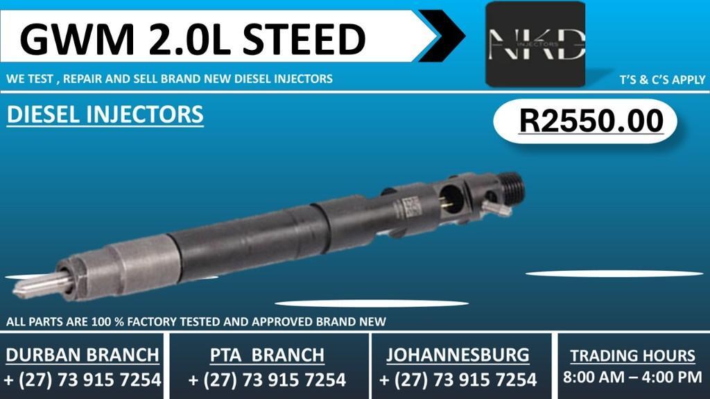 GWM 2.0L STEED 5 Diesel Injectors in Durban - Image 1