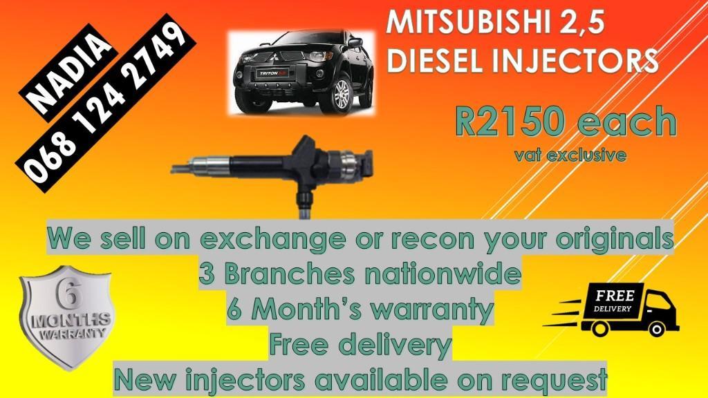 TRITON 2.5 MITSUBISHI DIESEL INJECTORS REBUILD AND TESTED in South Africa - Image 1