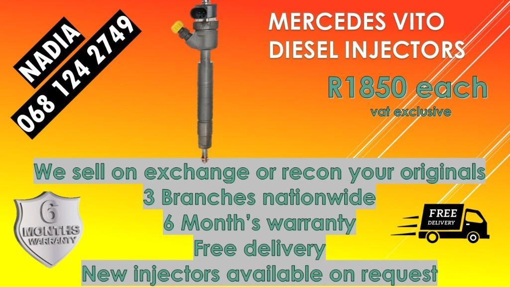 VITO MERCEDES BENZ DIESEL INJECTORS REBUILD AND TESTED in South Africa - Image 1