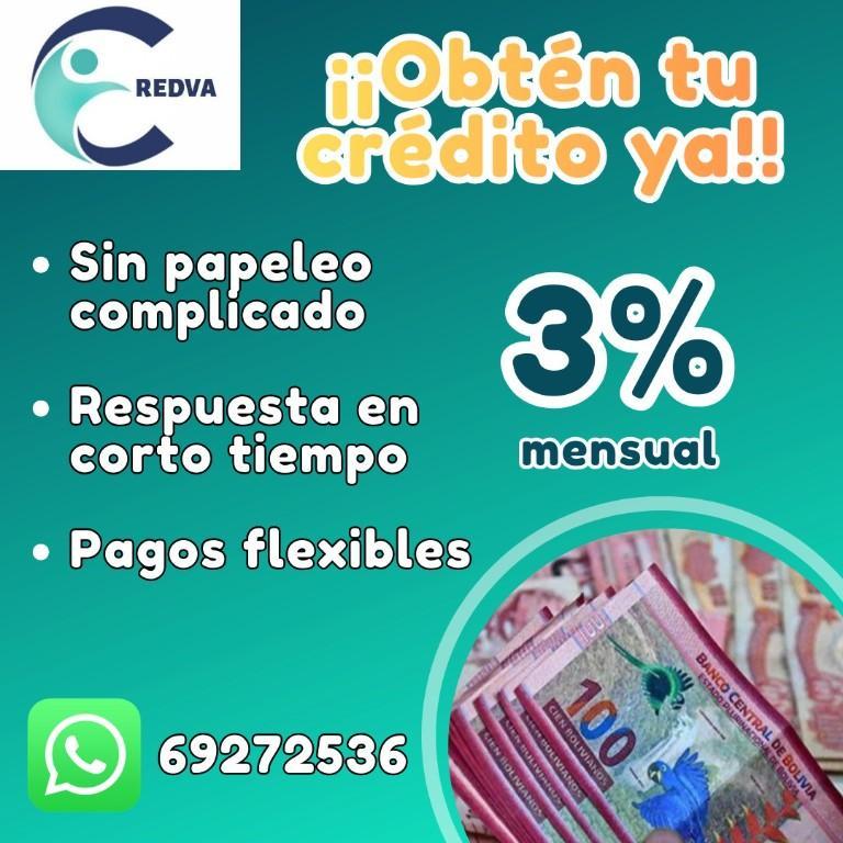PRESTAMOS SIN MUCHO PAPELEO AL 3 MENSUAL en Vinto - Imagen 2